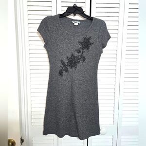 Breakin Loose Women's M Gray Knit Dress Vintage